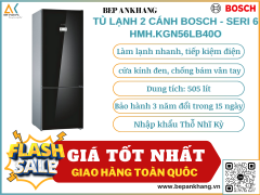 Tủ 2 cánh Bosch KGN56LB40O SERI 6 - Made in Turkey